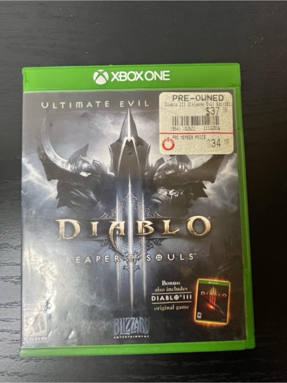 Diablo III: Reaper of Souls - Xbox One (Black Cover)
